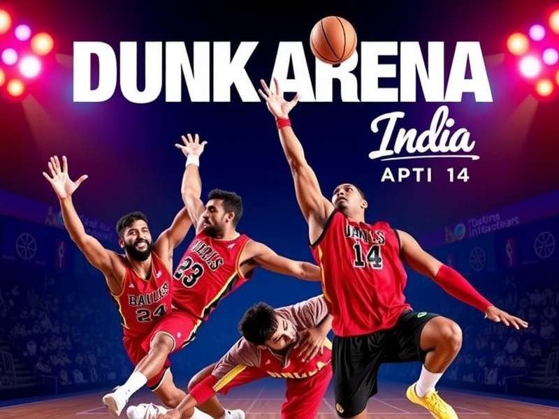Dunk Arena India Cover featuring desi basketball stars from Mumbai and Delhi