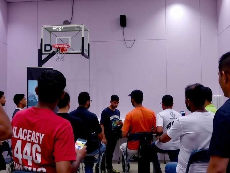 Dunk Arena India Local Tournament in Mumbai with players competing on mobile devices