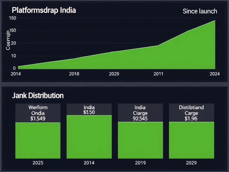 Dunk Arena India Download Statistics showing platform distribution and growth since launch